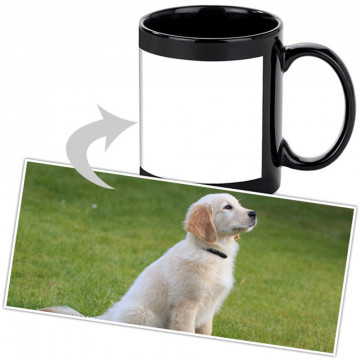 Tazza completamente nero personalizzato foto