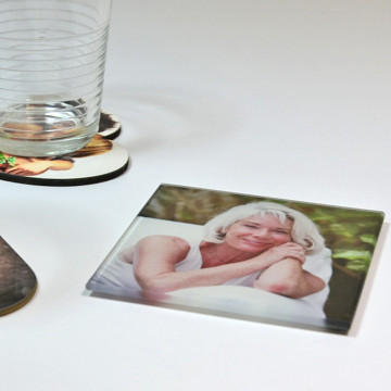 Sottobicchiere in vetro personalizzata