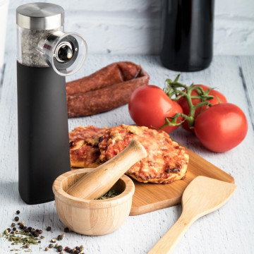 Malta di legno di bambù e tamburo