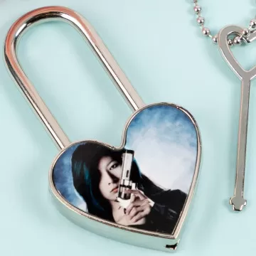 Lucchetto cuore con foto