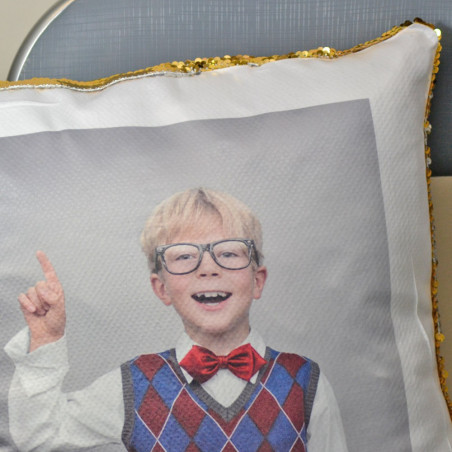 Cuscino glitter in oro personalizzabile Cuscino glitter in oro personalizzabile