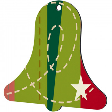 Decorazione da appendere a forma di campana di Natale
