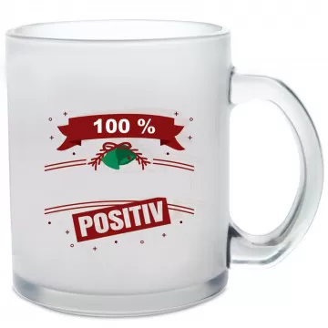 Tazza in vetro satinato personalizzata con foto panoramica