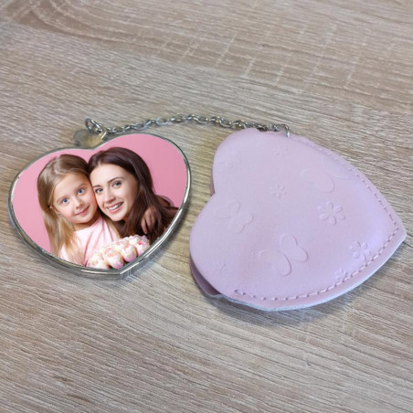 Specchio tessuto cuore per personalizzare Specchio tessuto cuore per personalizzare