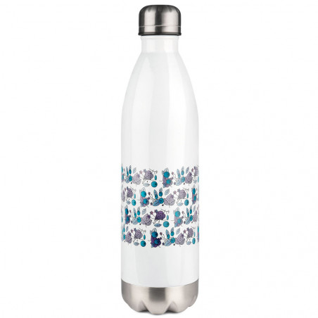Bottiglia di thermos bianca