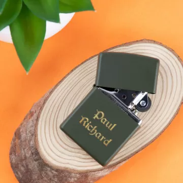 Zippo khaki più leggero per personalizzare