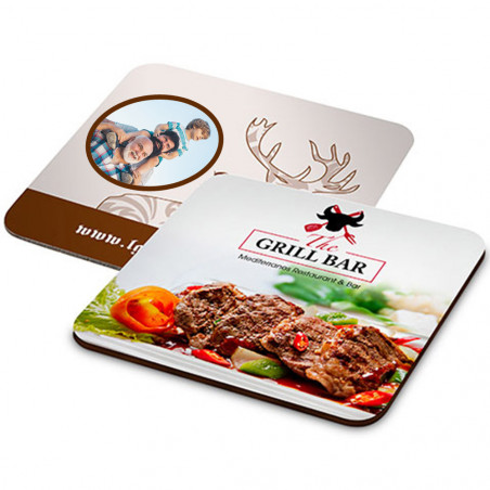 vetro sotto la foto quadrata