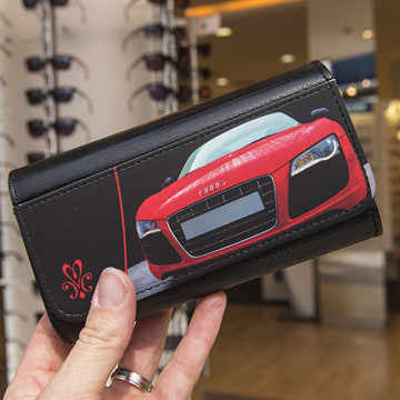 Custodia per occhiali rigida e in pelle personalizzabile |Stampa fotografica