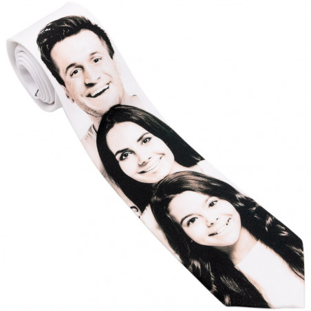 Cravatta bianca personalizzata Cravatta bianca personalizzata