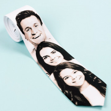 Cravatta unica personalizzata con la tua foto