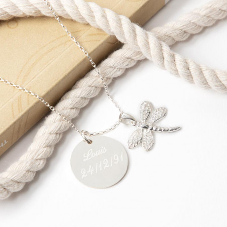 Collana in argento con personalizzazione Collana in argento con personalizzazione