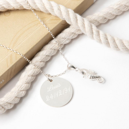 Ciondolo ippocampale argentato Ciondolo ippocampale argentato