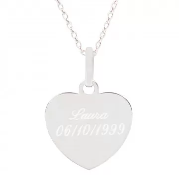 Collana cuore in argento