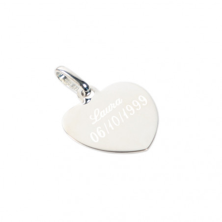 Ciondolo cuore d'argento