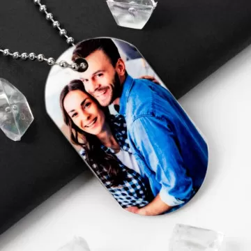 Collana militare in alluminio personalizzabile