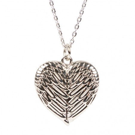 Pendente medaglione angelo cuore