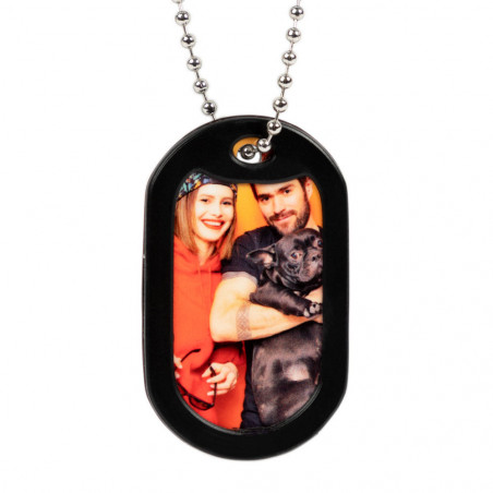 Dog tag nero personalizzato Dog tag nero personalizzato