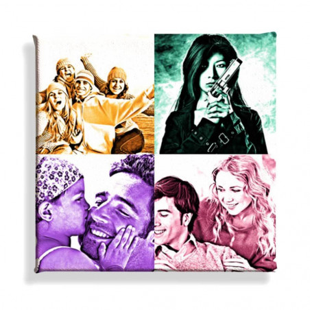 Tableau pop art foto monocroma Tableau pop art foto monocroma