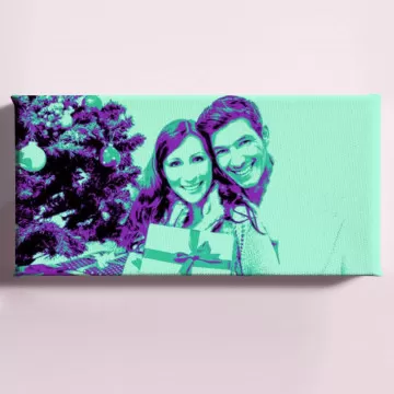 Tela panoramica pop art con 1 foto