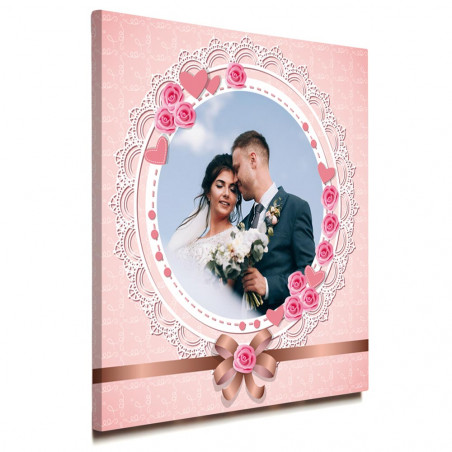 Tavolo design rosa personalizzato con la tua foto Tavolo design rosa personalizzato con la tua foto