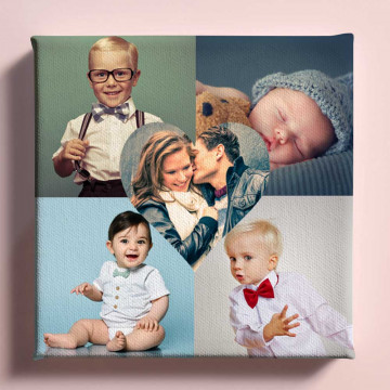 Tela personalizzata collage foto | Tela collage foto