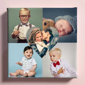 Tela personalizzata collage foto | Tela collage foto