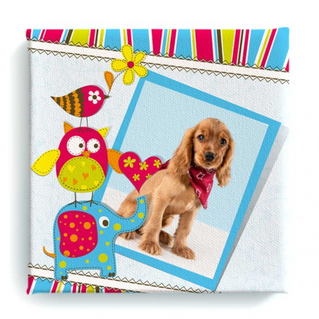 Personalizzato tavolo foto bambini animali Personalizzato tavolo foto bambini animali