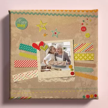 Tela fotografica a tema vintage da personalizzare