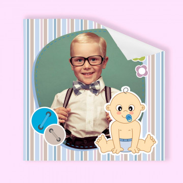 Poster unico con montaggio ragazzo