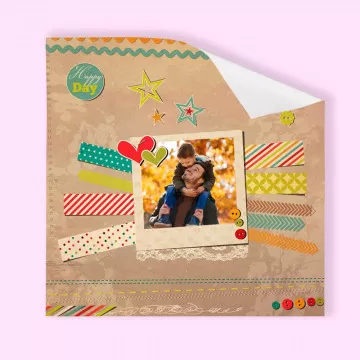 Poster fotografico con editing vintage