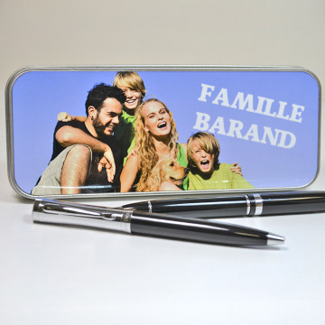 Astuccio in metallo personalizzato con foto