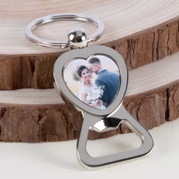 Decapsulatore in acciaio personalizzato Portachiavi foto