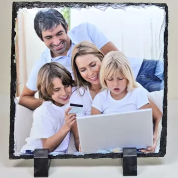 Cornice per foto in ardesia personalizzata