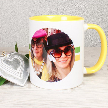 Tazza interna personalizzabile e manico giallo