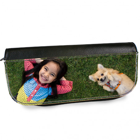 Custodia in pelle nera foto Custodia in pelle nera foto