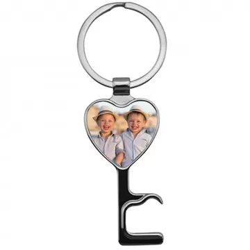 Portachiavi con cuore personalizzato