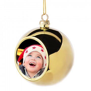 Palla di Natale dorato per personalizzare