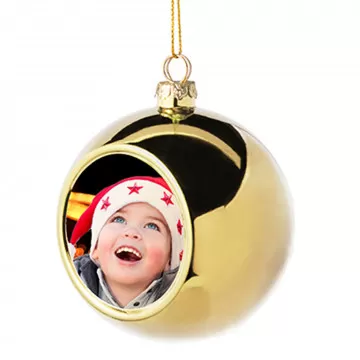 Palla di Natale dorato per personalizzare