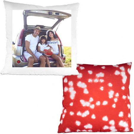 Cuscino di stampa del cuore della foto Cuscino di stampa del cuore della foto