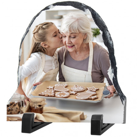 Telaio in ardesia a volta con foto personalizzata Telaio in ardesia a volta con foto personalizzata