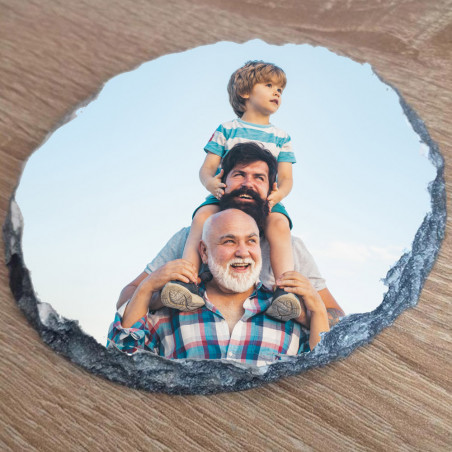 Sotto vetro rotondo ardesia Sotto vetro rotondo ardesia