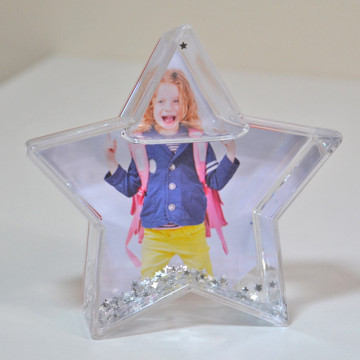 Palla di neve personalizzata a forma di stella