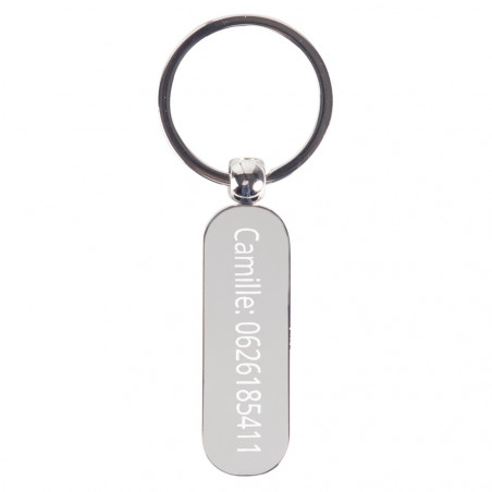 Portachiavi piatto ovale forma personalizzata Portachiavi piatto ovale forma personalizzata