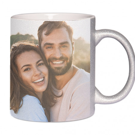 Tazza in argento con foto stampata Tazza in argento con foto stampata