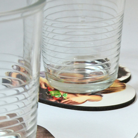 Biancheria di vetro del cuore personalizzata Biancheria di vetro del cuore personalizzata