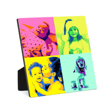 Pop art cornice in legno