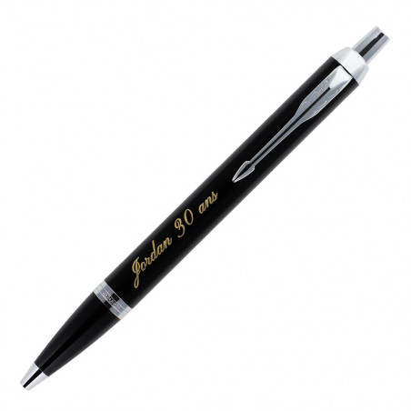 Penna di Parker nera personalizzata Penna di Parker nera personalizzata