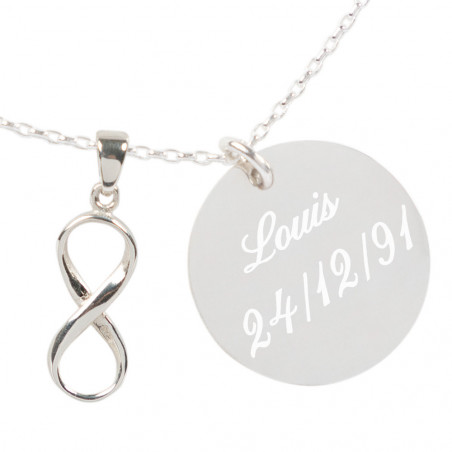 collana infinita incisa collana infinita incisa