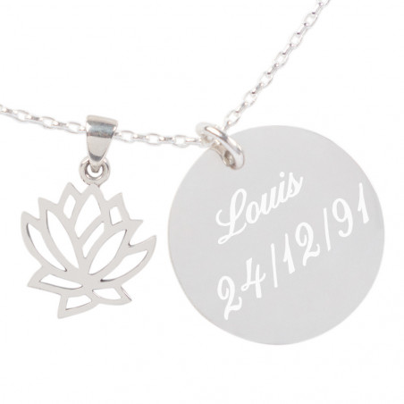 Ciondolo loto personalizzato Ciondolo loto personalizzato