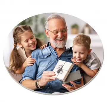 Foto rotonda in vetro morbido